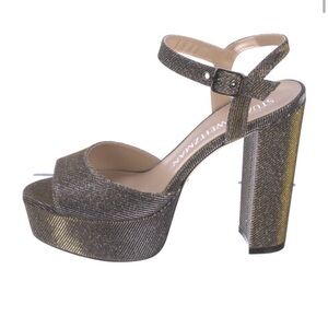 Stuart Weitzman Metallic Platform Sandals size 8
